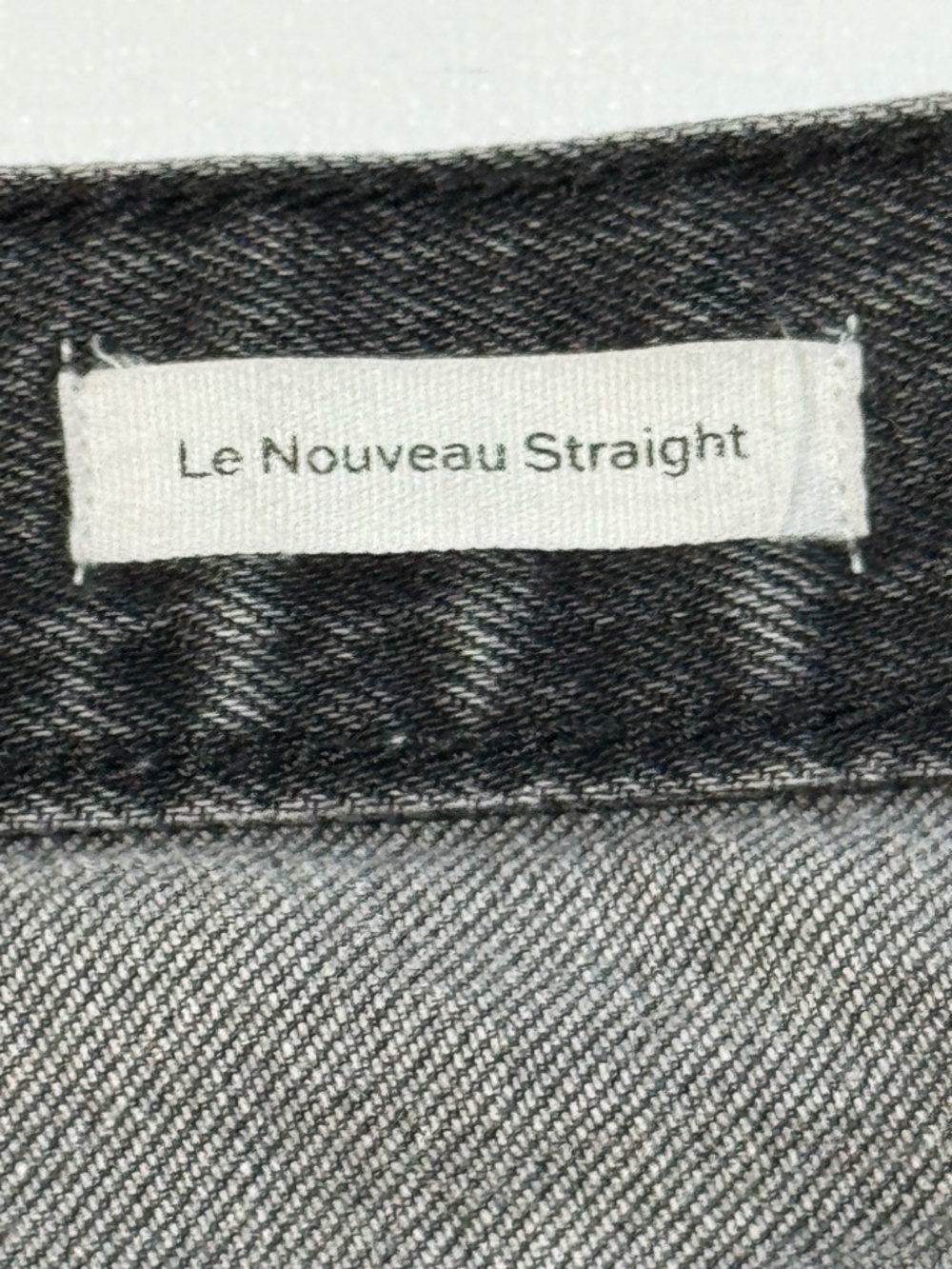 FRAME Le Nouveau Straight Jeans Gray Washed High Rise Size 25 Premium Denim - Picture 9 of 15